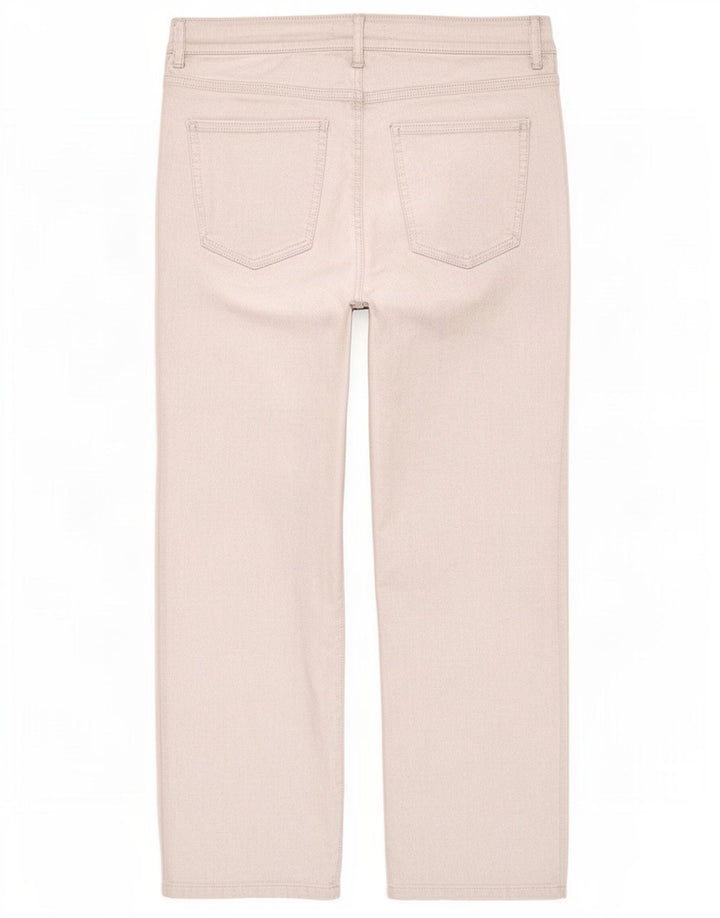 Pantaloni tăiați pentru femei Marks & Spencer UK 12 Medium L30 L24 Argintiu