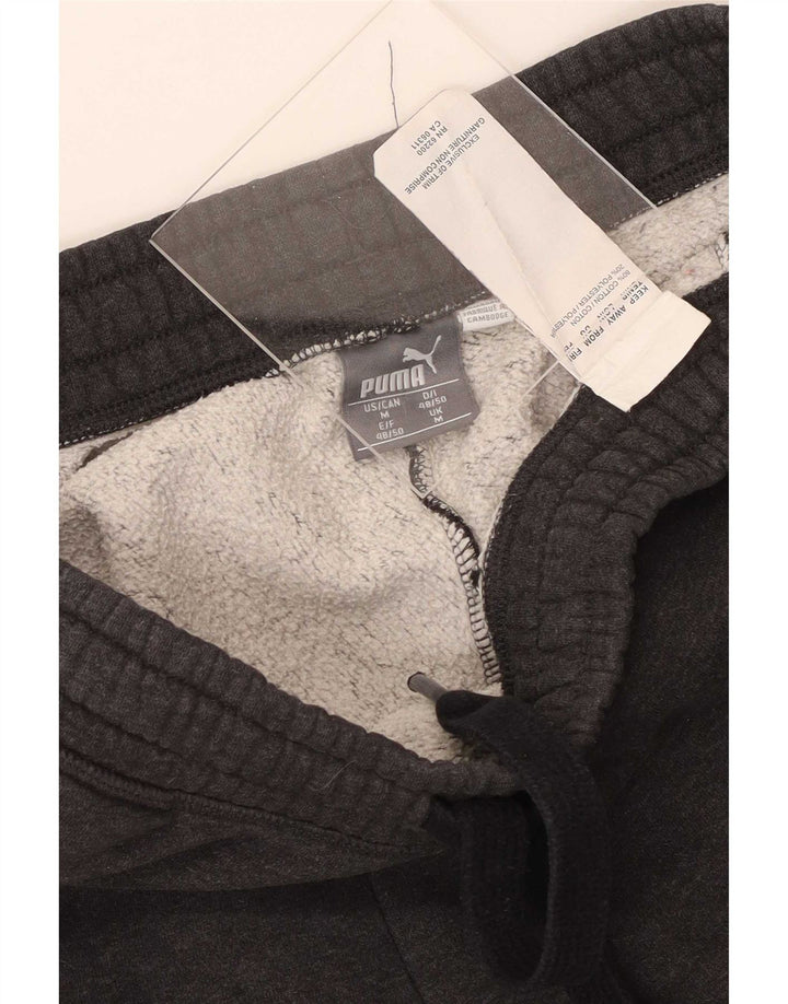 Pantaloni de trening Puma pentru bărbați, bumbac, gri mediu
