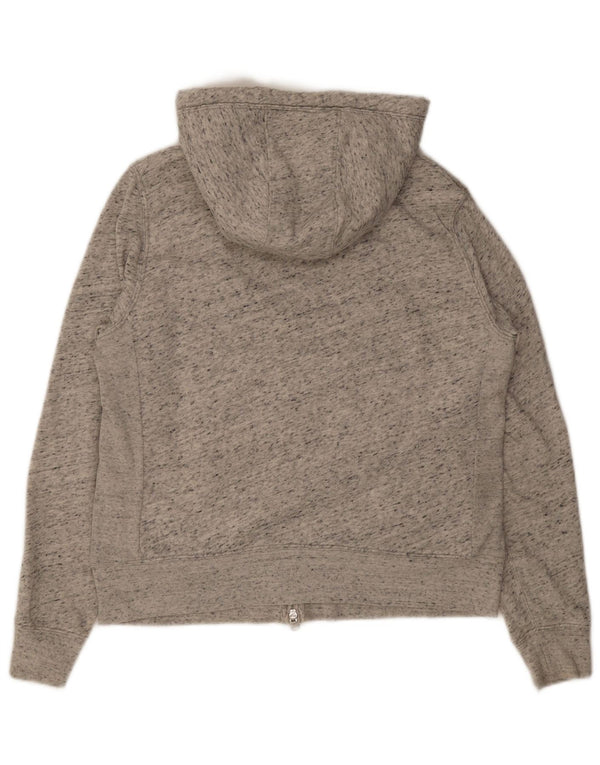 Pulover Abercrombie & Fitch pentru femei Sherpa Zip Hoodie UK 16 Large Gri