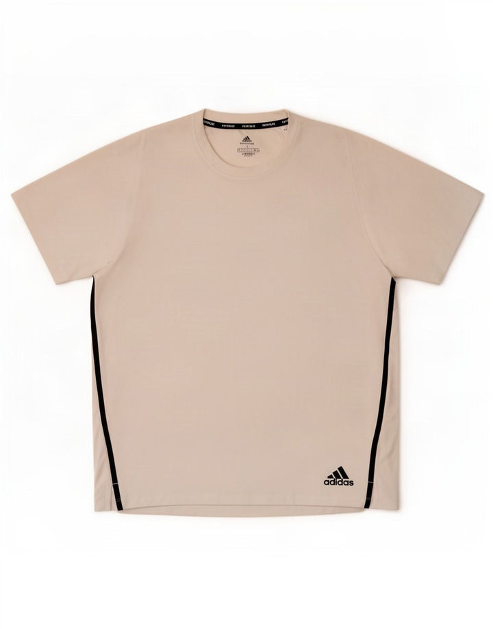 Tricou pentru bărbați Adidas Aeroready Top mare din poliester alb