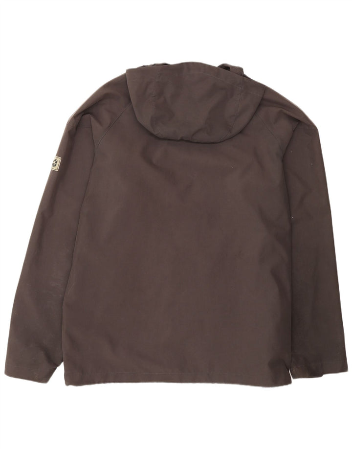 JACK WOLFSKIN Jachetă de ploaie cu glugă pentru bărbați UK 48 2XL Poliester negru