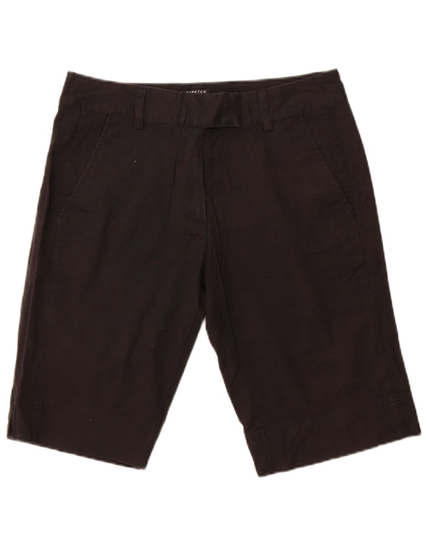 Adidas Womens Bermuda Shorts US 8 Medium W32 Black Cotton