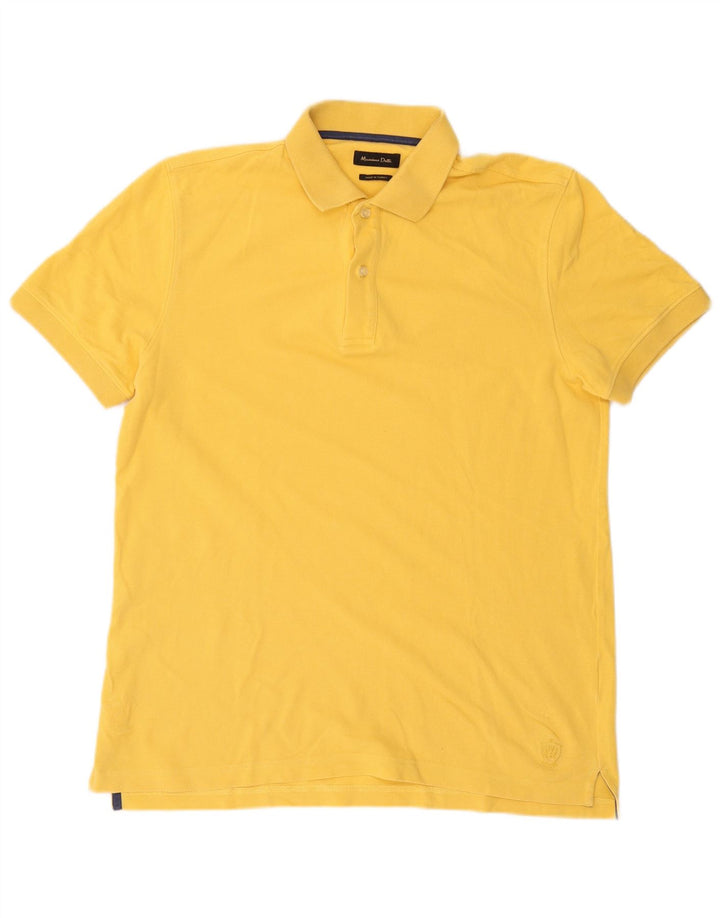 Tricou polo Massimo Dutti pentru bărbați, galben mare