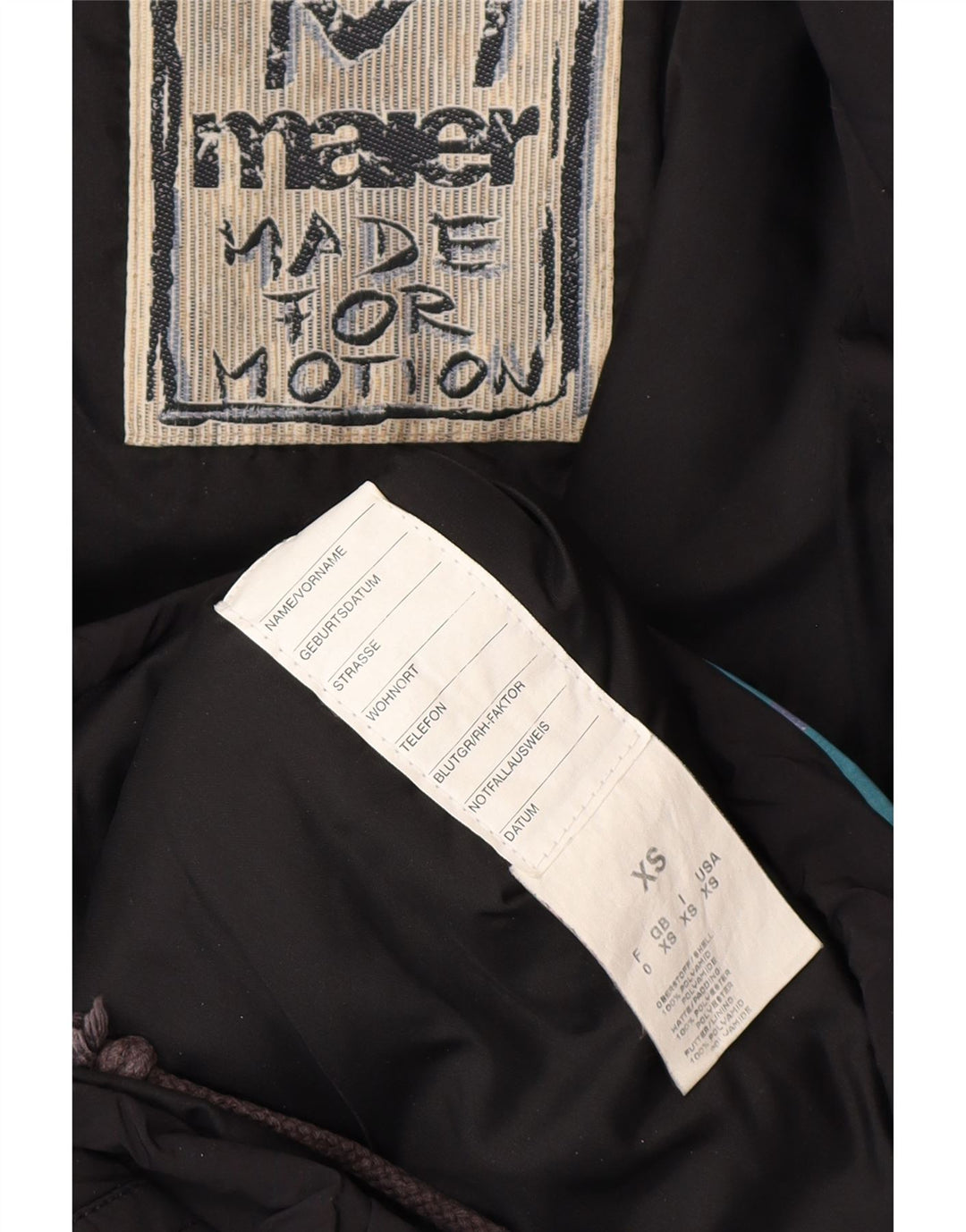 Jachetă pentru bărbați cu pulover supradimensionat MAIER UK 6 XS, negru, florală