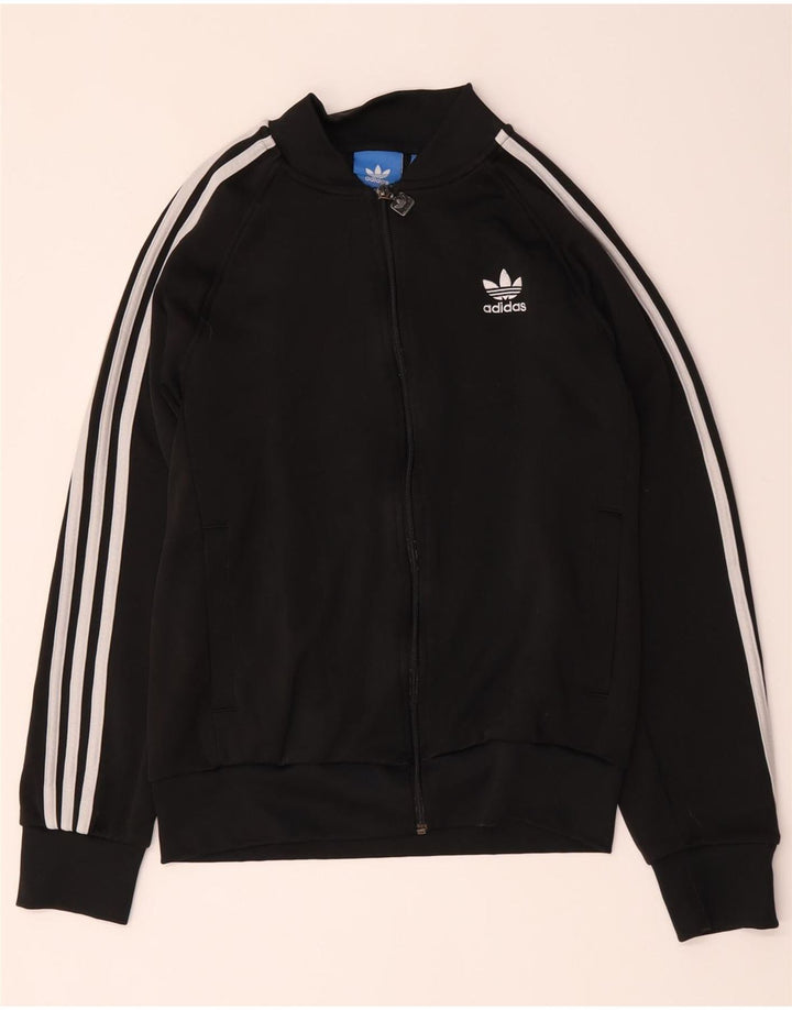 Jachetă pentru trening Adidas pentru bărbați, poliester mediu negru