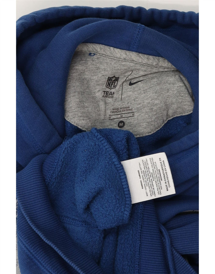 Pulover NIKE pentru bărbați cu glugă grafic, bumbac albastru mediu