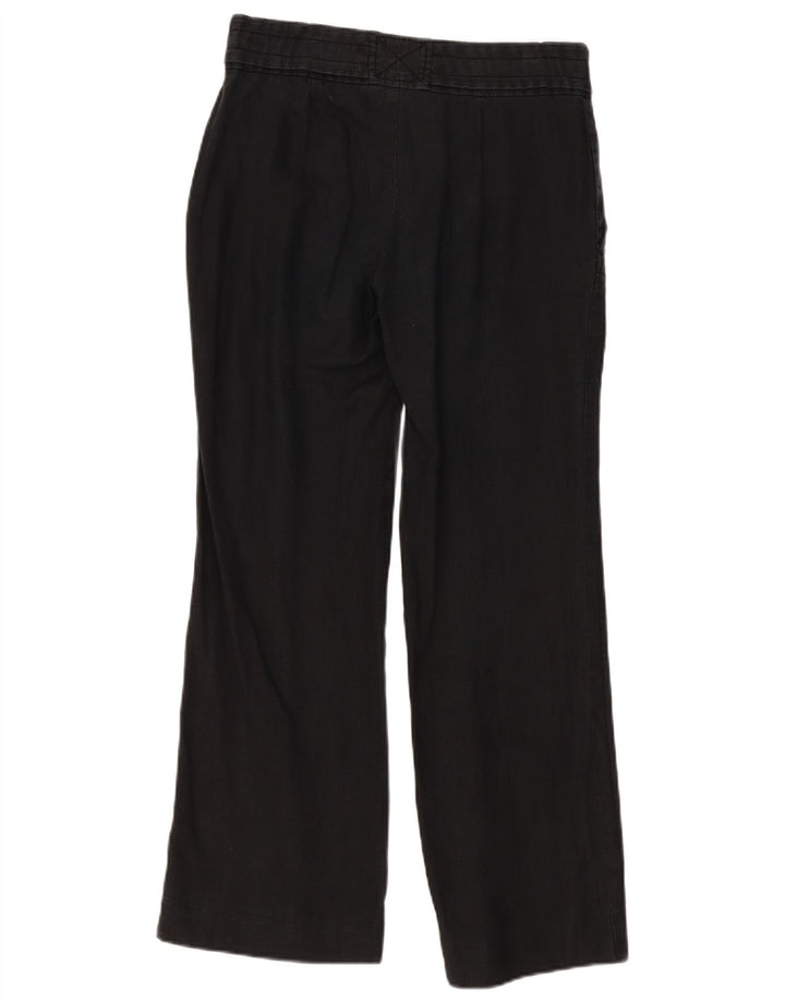 Pantaloni casual pentru femei Bootcut Zara Mici W26 L30 Negri