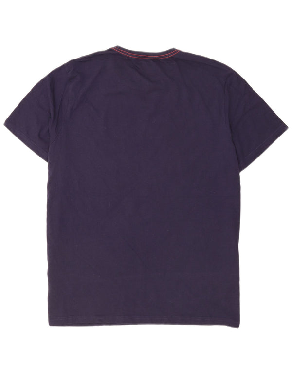 Tricou cu grafică obișnuită pentru bărbați Mountain Warehouse Top 2XL Bumbac bleumarin