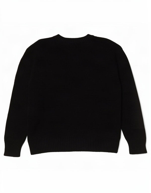 Pulover supradimensionat pentru femei Zara, cu gâtul turn, UK 16 Poliester negru mare
