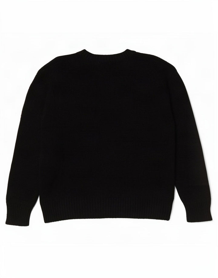 Pulover supradimensionat pentru femei Zara, cu gâtul turn, UK 16 Poliester negru mare
