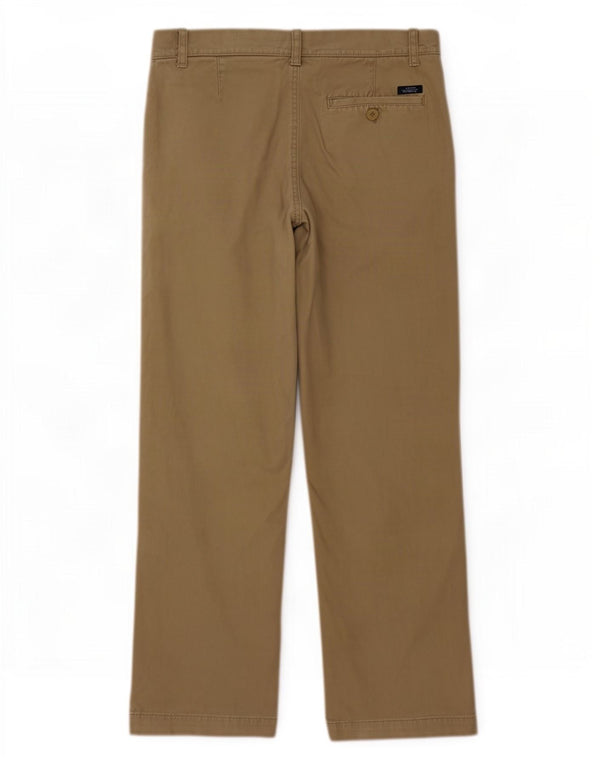 Pantaloni chino drepți pentru bărbați Marks & Spencer L34 L31 bumbac bej