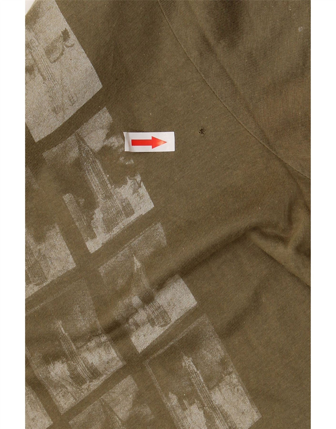 CALVIN KLEIN JEANS Tricou grafic pentru bărbați Top Mediu Kaki Bumbac