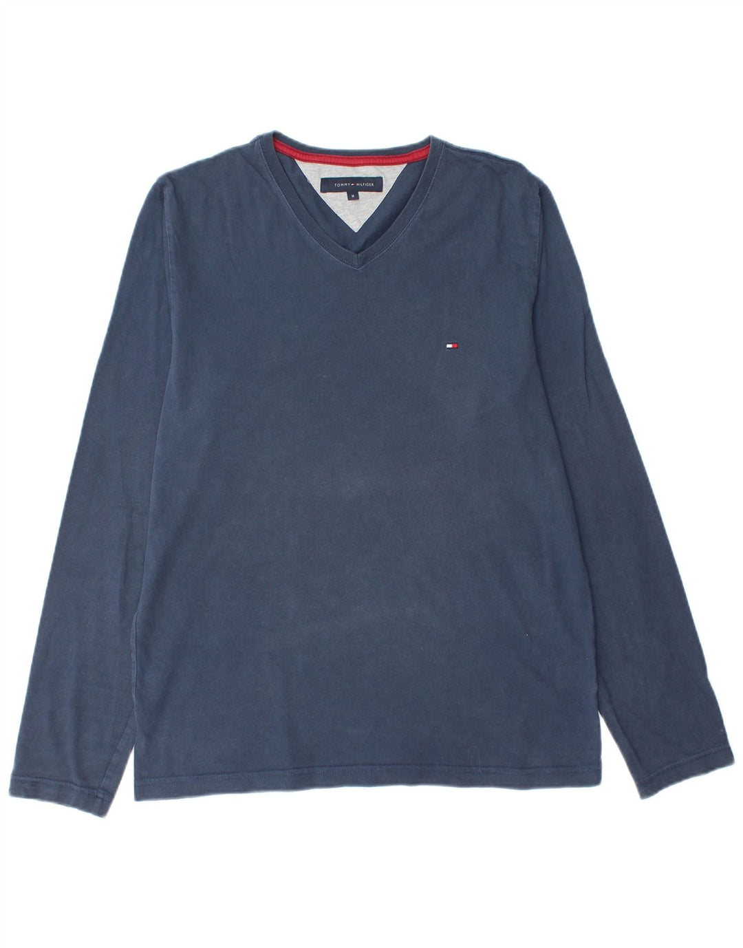 TOMMY HILFIGER Top pentru bărbați cu mânecă lungă, mediu, bleumarin, bumbac