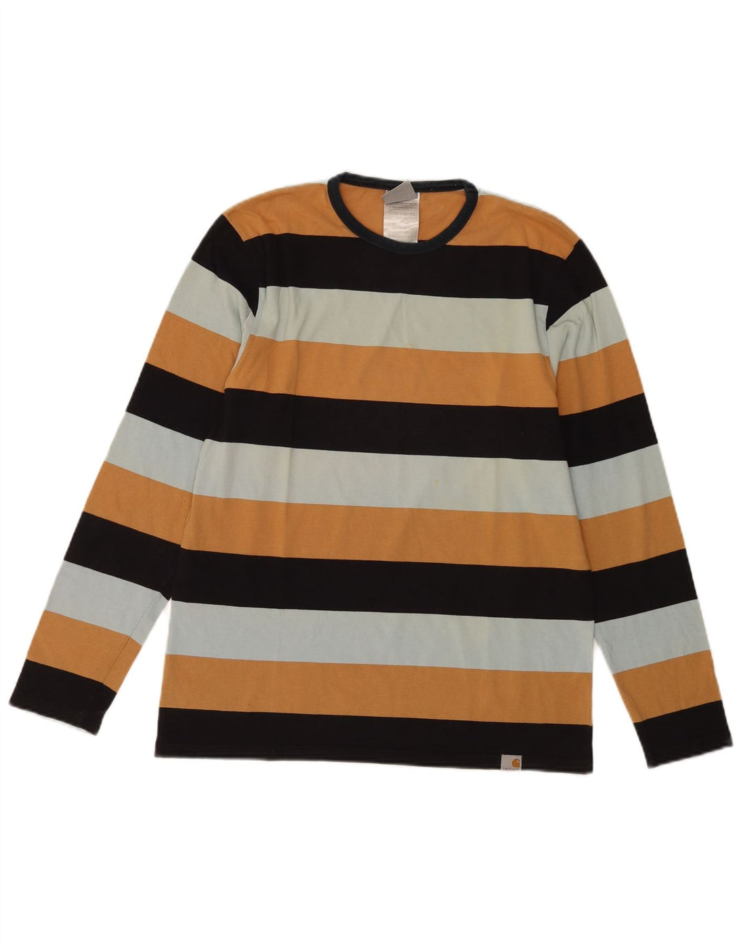 Top pentru bărbați Carhartt cu mânecă lungă, mic, multicolor, cu dungi