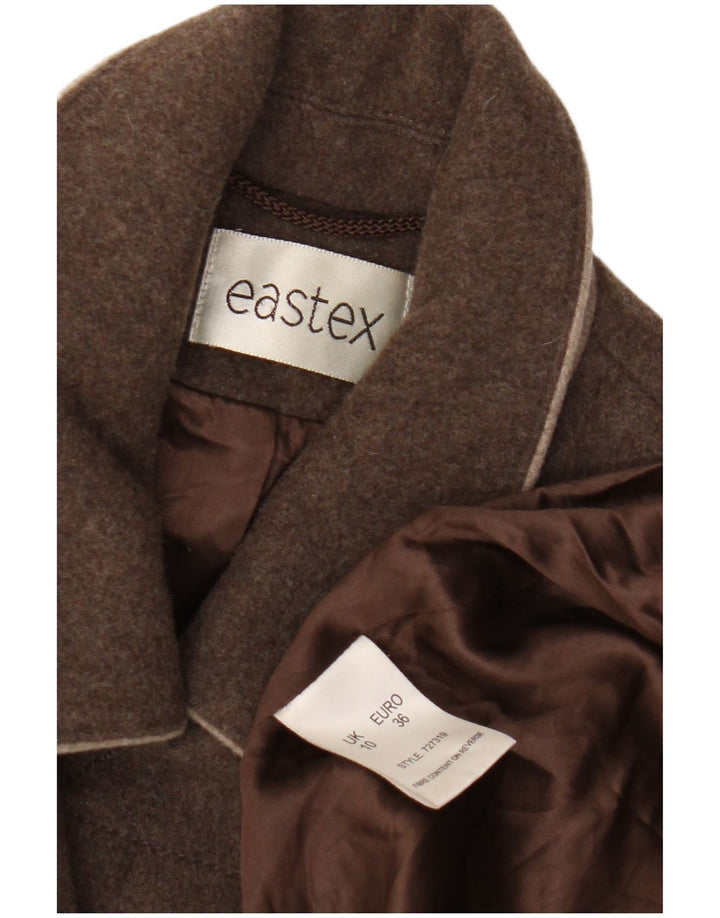 Eastex Duffle Coat UK 10 Lână maro mică