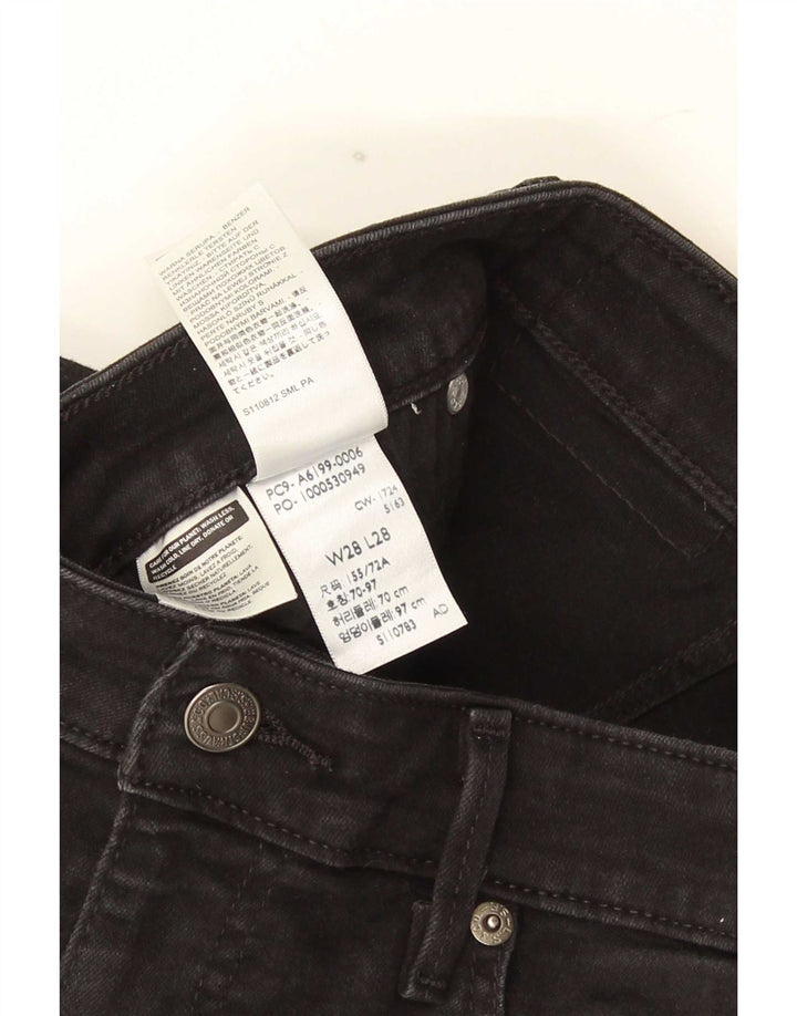 Blugi Levi's 712 Slim pentru femei W28 L28 bumbac negru