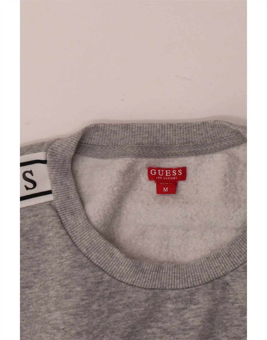 Pulover pentru damă Guess Crop Graphic Pulover UK 14 Medium Gri Colorblock