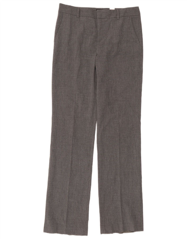 Pantaloni de costum drepți pentru femei Zara EU 40 Mediu L30 L34 Poliester gri
