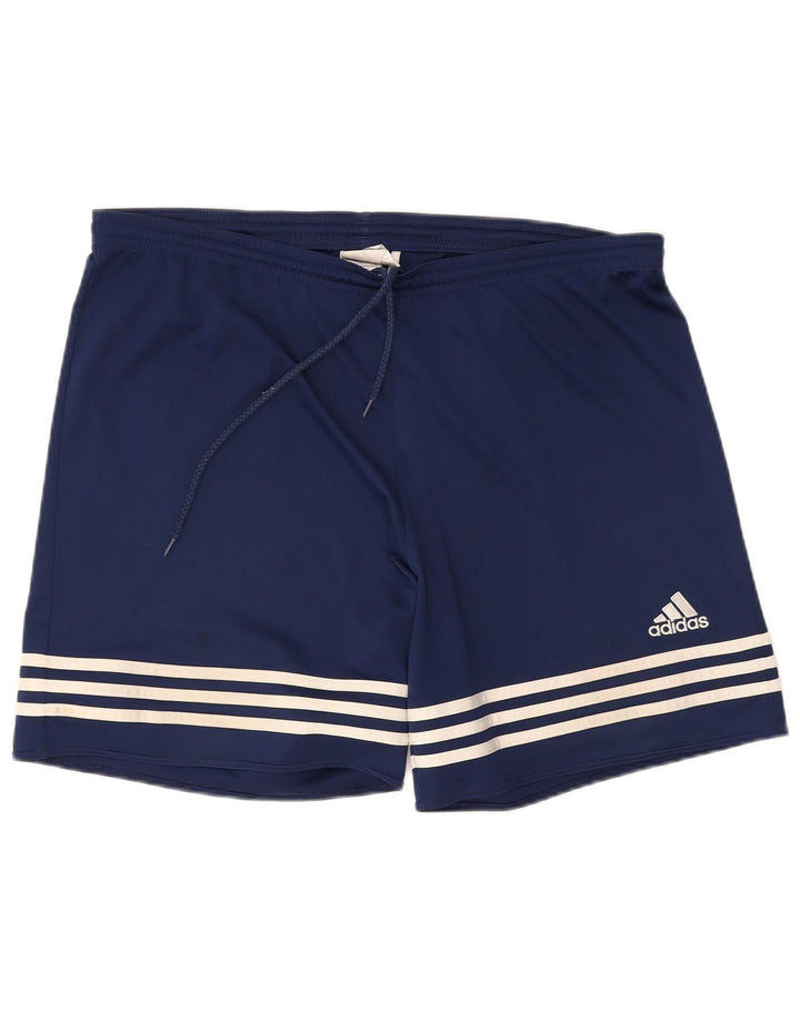 Pantaloni scurți sport pentru bărbați Adidas Climalite XL bleumarin poliester