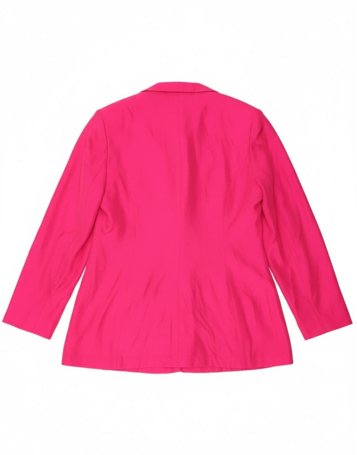 Jachetă Blazer Femei Yorn 1 Button EU 40 Mătase Roz Mediu