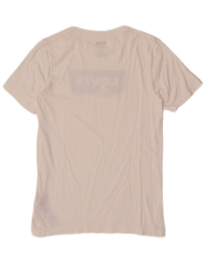 Tricou grafic Levi's pentru baieti Top 13-14 ani bumbac alb