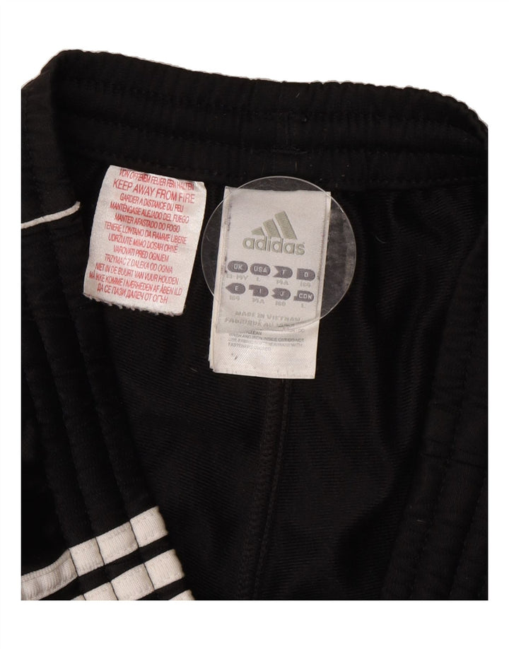 ADIDAS Boys Tracksuit Trousers Joggers 13-14 Years  Black Polyester Vintage Adidas and Second-Hand Adidas from Messina Hembry 