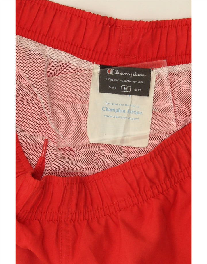 CHAMPION Mens Swimming Shorts Medium  Red Polyester