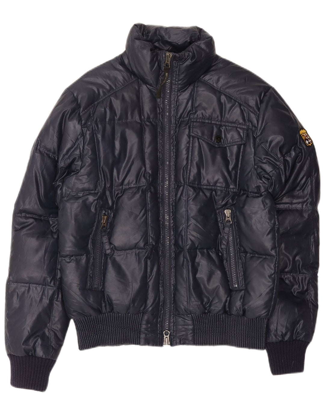 Jachetă căptușită pentru bărbați Marina Militare UK 40 mare, poliester bleumarin