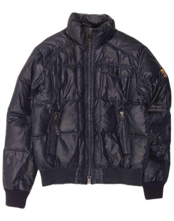 Jachetă căptușită pentru bărbați Marina Militare UK 40 mare, poliester bleumarin