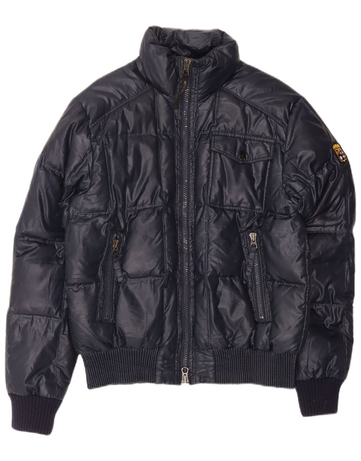 Jachetă căptușită pentru bărbați Marina Militare UK 40 mare, poliester bleumarin