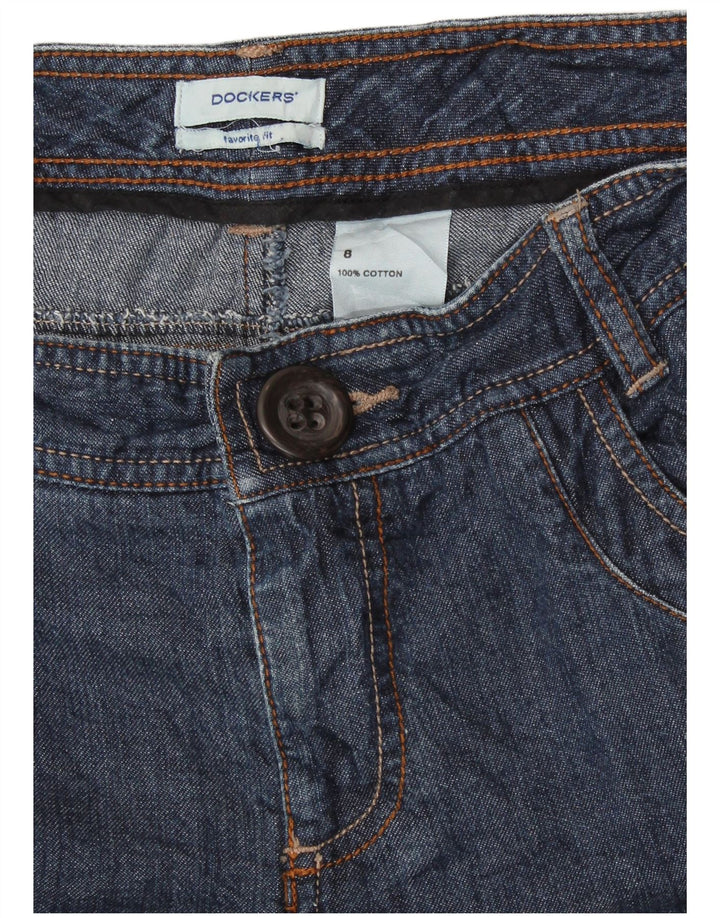 DOCKERS Blugi pentru femei cu picior largi, cu ajustare preferată, US 8 Medium W30 L31 Bleumarin