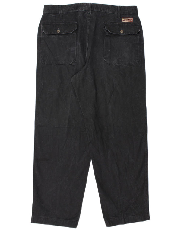 Pantaloni chino conici pentru bărbați Marlboro Classics EU 54 2XL W36 L31 Negru