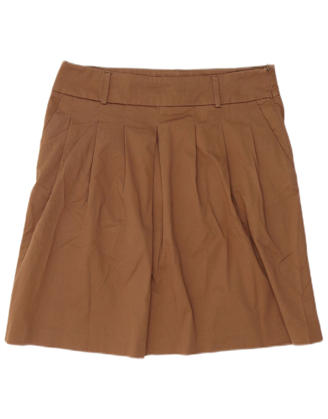 Fustă A-Line Plisă pentru Damă Zara Mare W34 Maro