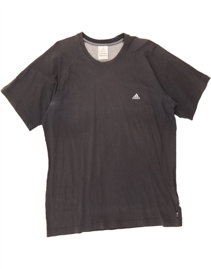 ADIDAS Mens T-Shirt Top XL Grey Cotton Vintage Adidas and Second-Hand Adidas from Messina Hembry 