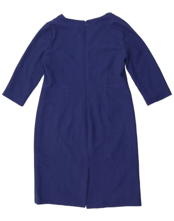Rochie hobbs pentru femei cu maneci 3/4, UK 16, mare, albastru, poliester