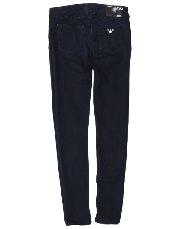 Armani Jeans Womens Orchid Slim talie joasă W28 L30 Bumbac bleumarin