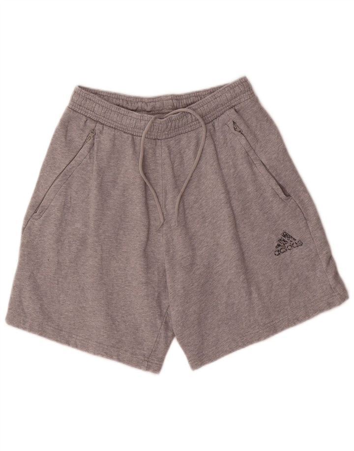 Pantaloni scurți sport pentru bărbați Adidas, gri mediu pete