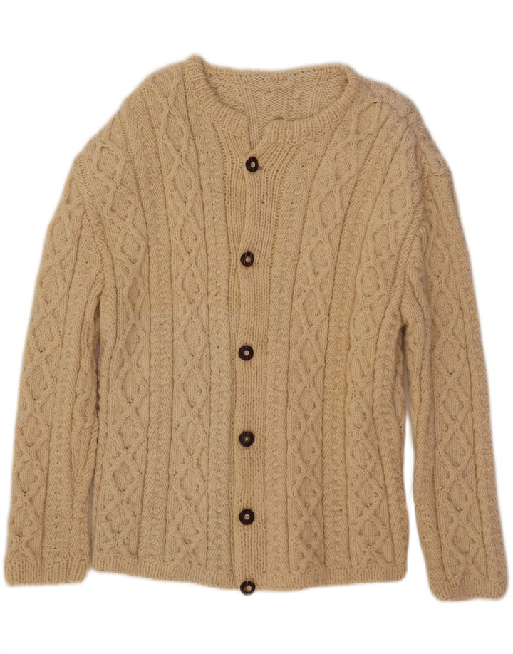 Cardigan Vintage pentru bărbați, mare, bej