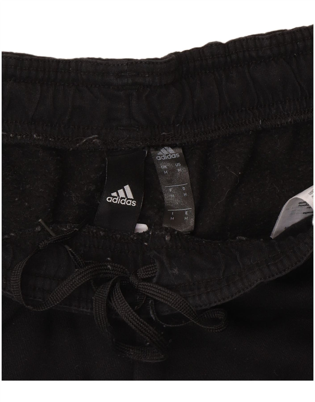 Pantaloni de trening Adidas pentru bărbați Joggeri, bumbac mediu negru
