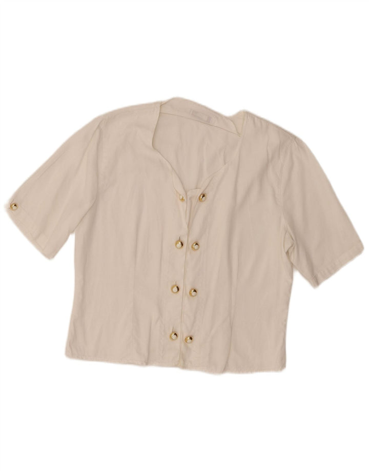 Bluză Enara Camice pentru femei, bluză dublu, UK 16, mare, albă