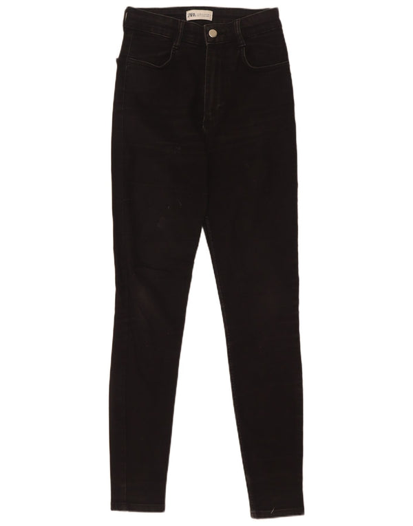 Blugi skinny pentru femei cu talie înaltă Zara EU 36 XS W26 L29 Negri