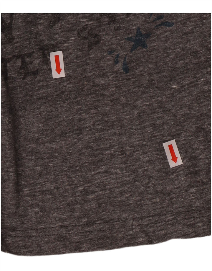 Tricou grafic Hurley pentru bărbați, cu croială regulată, de top, gri mediu
