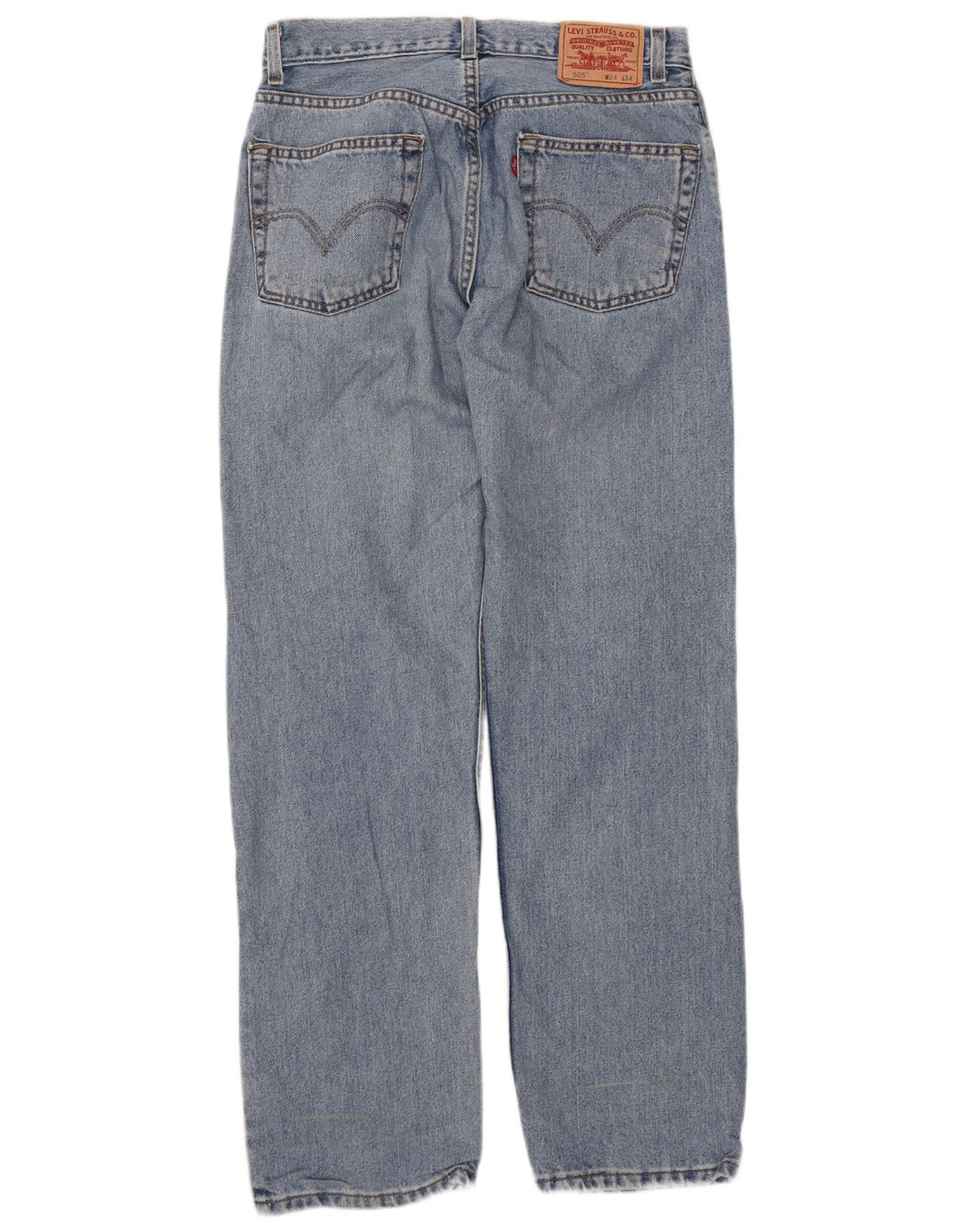 Blugi drepti pentru bărbați LEVI'S 505 Regular Fit W34 L34 Albastru