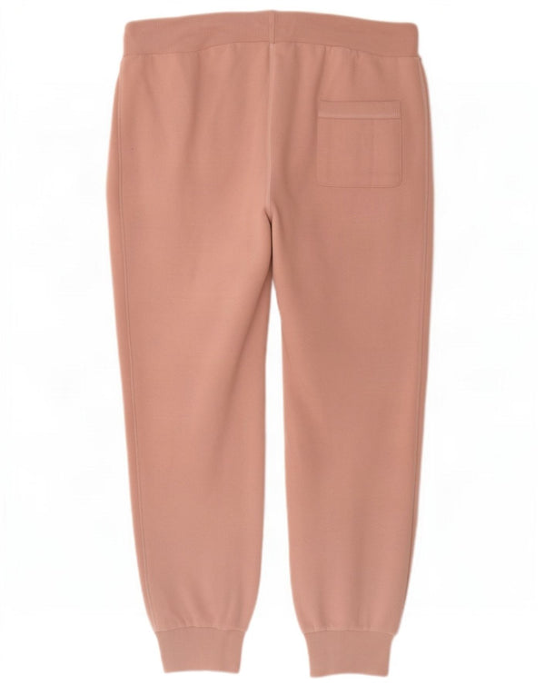Pantaloni de trening Superdry pentru femei Joggeri UK 16, bumbac roz mare