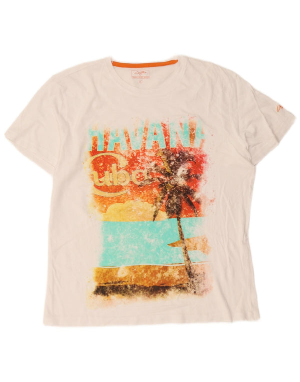 Tricou grafic Lotto pentru femei Top UK 16 Large White
