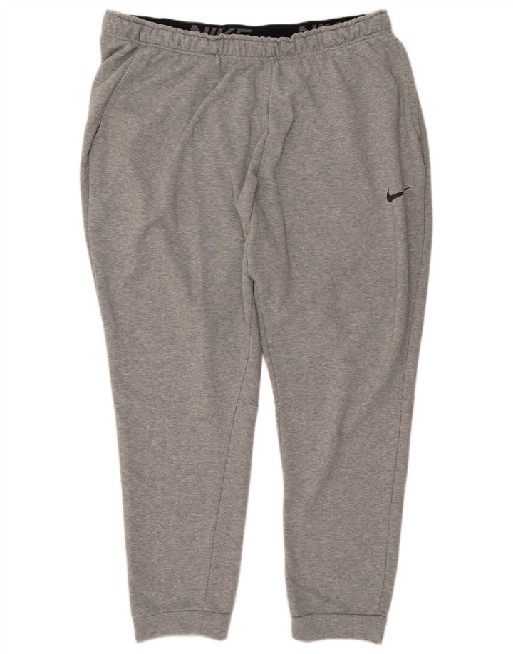 Pantaloni de jogging NIKE Dri Fit pentru bărbați, bumbac gri 3XL