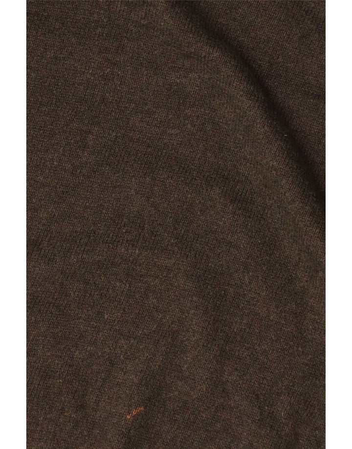 Pulover pentru bărbați Marks & Spencer, cu gât crew, bumbac kaki 3XL