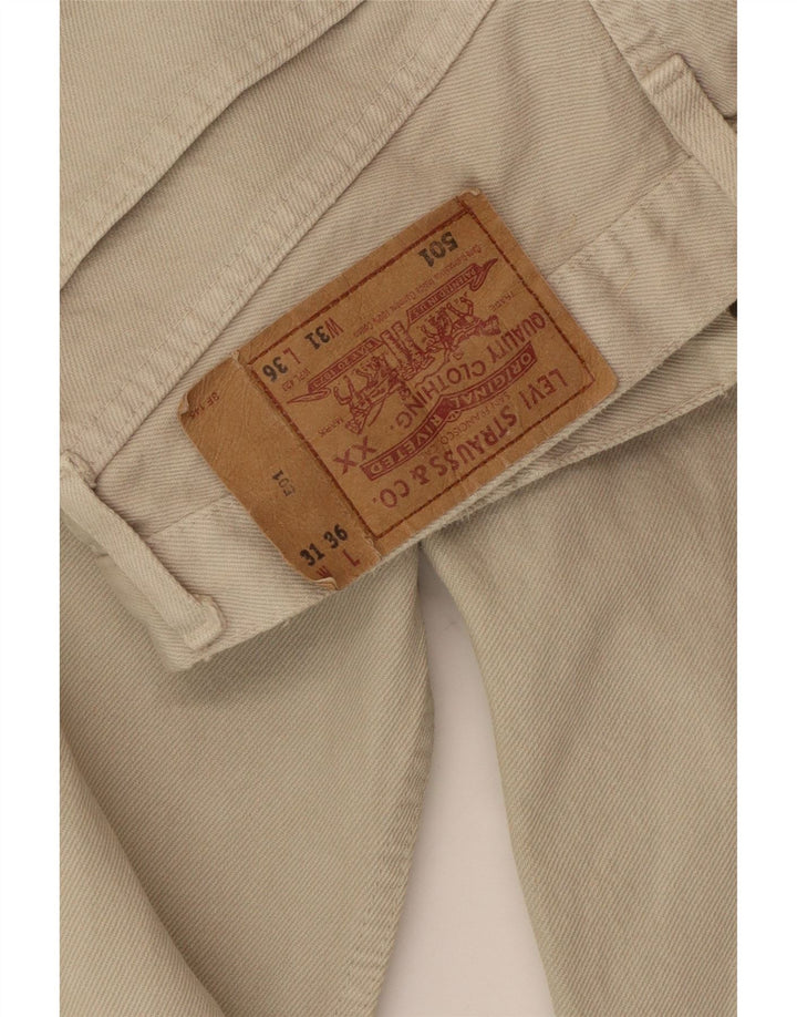Pantaloni casual drepti pentru bărbați Levi's 501 W31 L30 bej