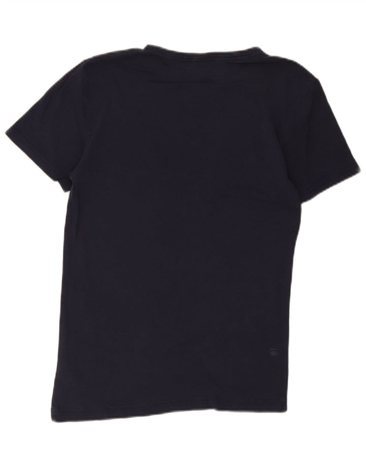 Tricou grafic pentru bărbați G-Star Top mic din bumbac bleumarin