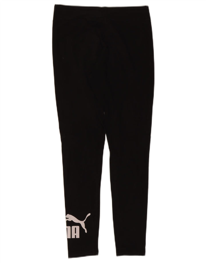 Leggings grafic Puma pentru femei UK 14, bumbac mediu negru
